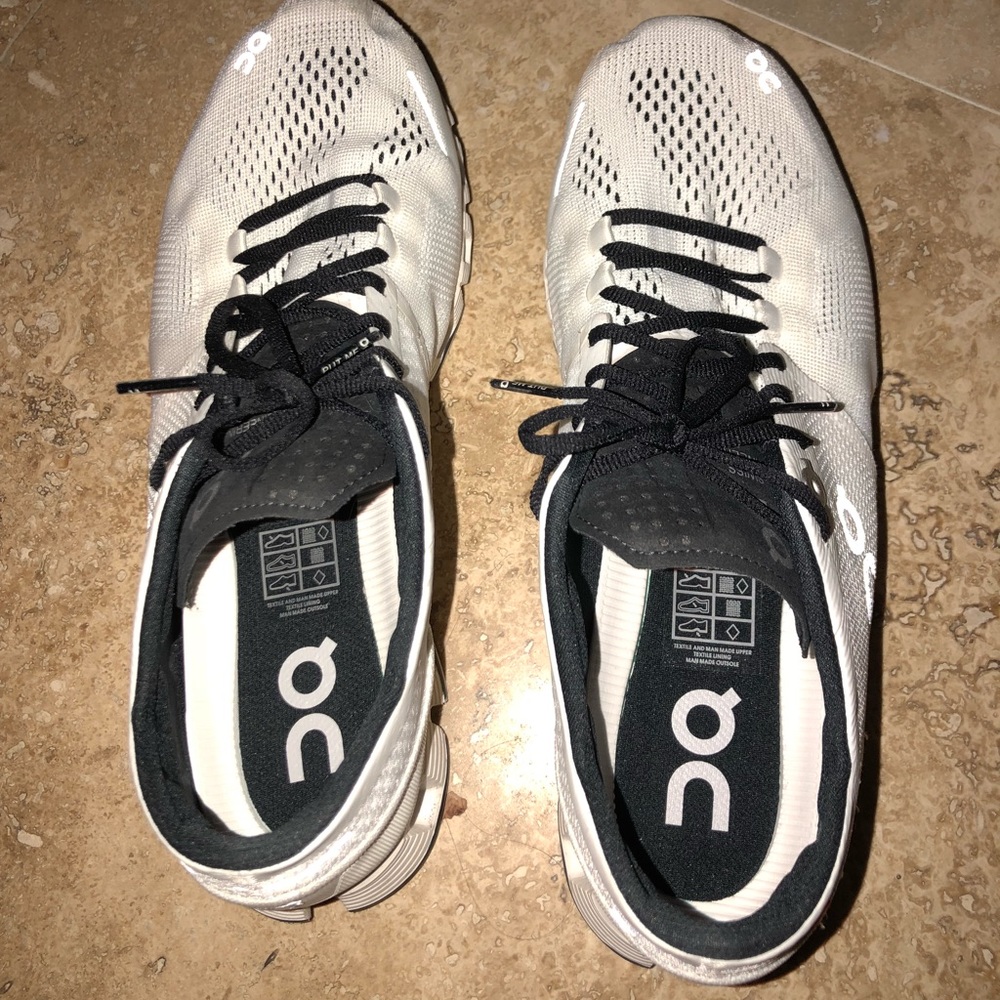 ON Cloud X white & black sneakers